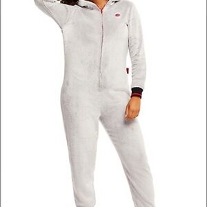 Champion White Full-Zip Onesie